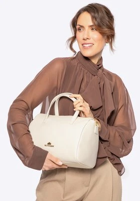 Damski kuferek ze skóry kremowy Wittchen