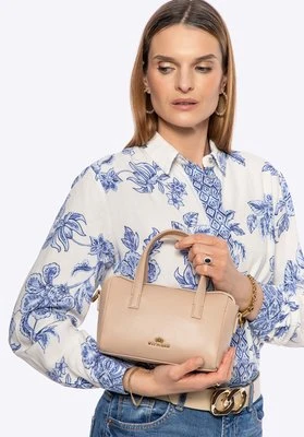 Damski kuferek ze skóry mały beżowy Wittchen