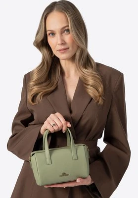 Zdjęcie produktu Damski kuferek ze skóry mały pistacjowy Wittchen