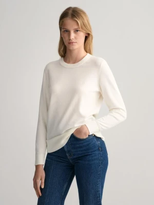 Damski Lekki Bawełniany Sweter z Okrągłym Dekoltem GANT