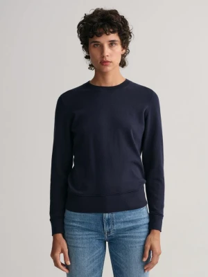 Damski Lekki Bawełniany Sweter z Okrągłym Dekoltem GANT