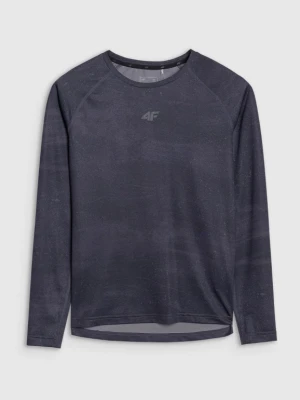 Damski longsleeve kolarski 4F 4FWSS25TFLOF344 - granatowy