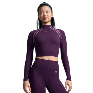 Damski longsleeve treningowy Under Armour Motion LS Mock - fioletowy
