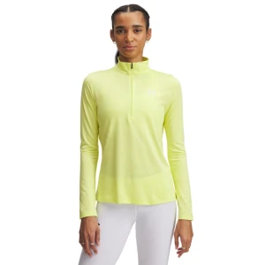 Damski longsleeve treningowy Under Armour Tech 1/2 Zip- Twist - żółty