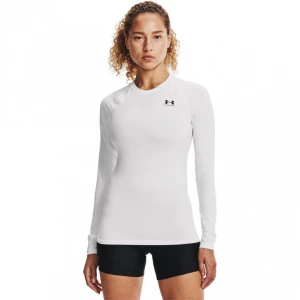 Damski longsleeve treningowy Under Armour UA HG Authentics Comp LS - biały