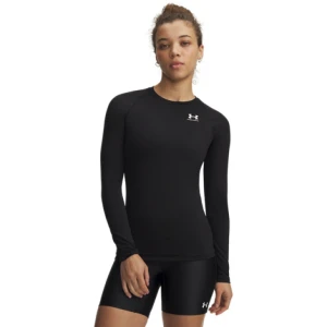 Damski longsleeve treningowy Under Armour UA HG Authentics Comp LS - czarny