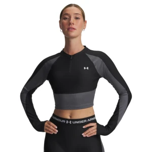 Damski longsleeve treningowy Under Armour UA HG Rib 1/4 Zip - czarny