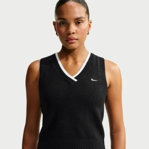Damski luźny bezrękawnik Nike Chill Knit - Czerń