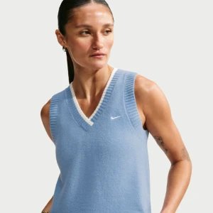 Damski luźny bezrękawnik Nike Chill Knit - Niebieski