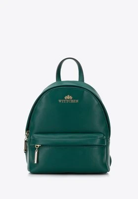 Damski miniplecak skórzany klasyczny zielony Wittchen