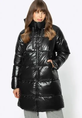 Damski płaszcz pikowany oversize czarny Wittchen