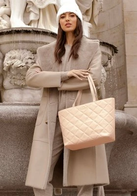 Damski płaszcz z wiązaniem dwustronny beżowy Wittchen