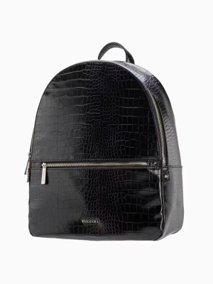 Damski plecak crocco czarny Puccini