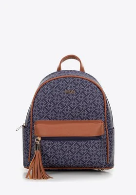 Damski plecak z ekoskóry i chwostem granatowy Wittchen