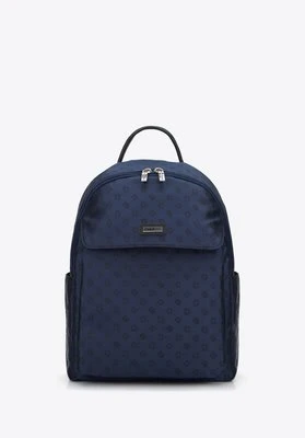 Damski plecak z żakardu granatowy Wittchen