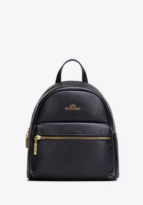 Damski plecak ze skóry naturalnej mały czarny Wittchen