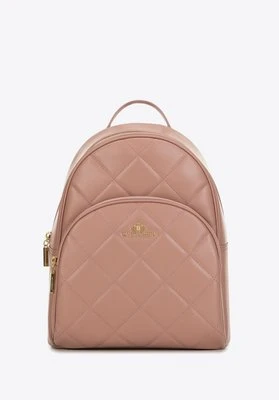 Damski plecak ze skóry pikowany różowy Wittchen