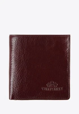Damski portfel skórzany klasyczny granatowy Wittchen