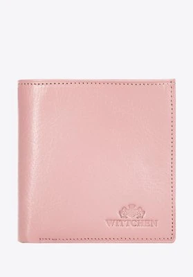 Damski portfel skórzany klasyczny różowy Wittchen