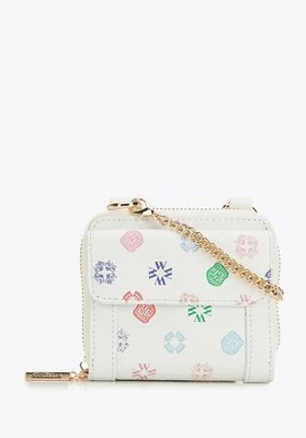 Damski portfel skórzany na łańcuszku złamana biel Wittchen