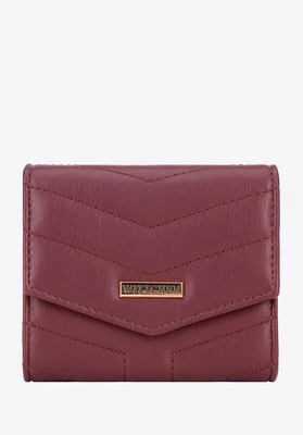 Zdjęcie produktu Damski portfel z ekoskóry mały bordowy Wittchen