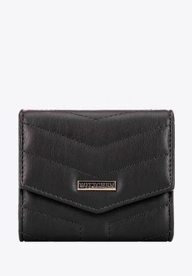 Damski portfel z ekoskóry mały czarny Wittchen