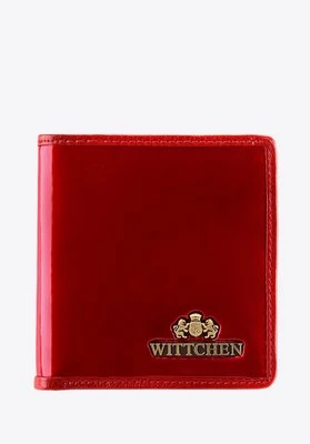 Damski portfel ze skóry lakierowany mały czerwony Wittchen