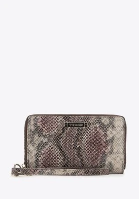 Damski portfel ze skóry lizard duży Wittchen