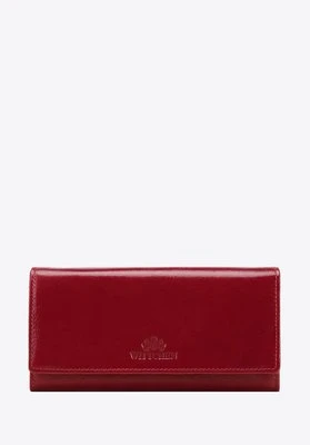 Damski portfel ze skóry naturalnej czerwony Wittchen