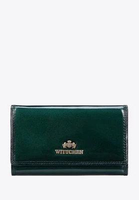 Damski portfel ze skóry naturalnej z RFID zielony Wittchen