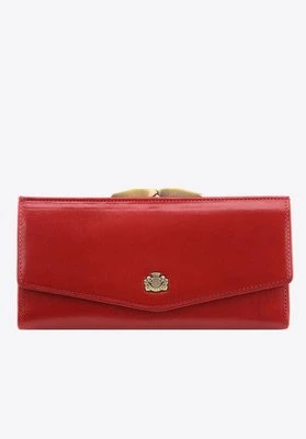 Damski portfel ze skóry z herbem na bigiel Wittchen