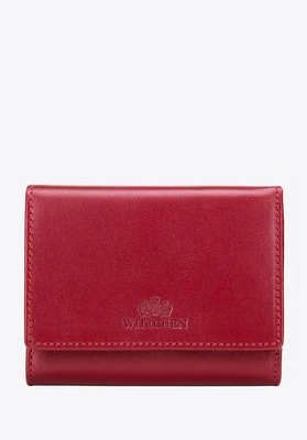 Damski portmonetka ze skóry naturalnej z ochroną RFID czerwona Wittchen