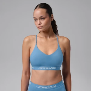 Damski regulowany stanik sportowy z wkładkami Jordan Sport Essentials - Niebieski