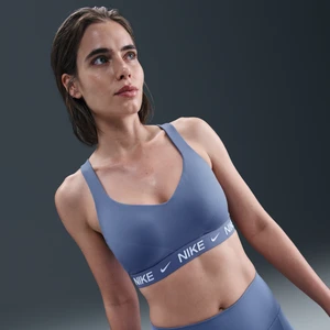 Damski regulowany stanik sportowy z wkładkami Nike Indy High Support - Niebieski