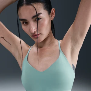 Damski regulowany stanik sportowy z wkładkami Nike Indy Light Support - Zieleń