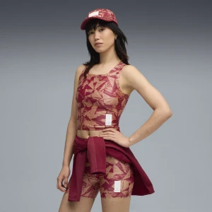 Damski skrócony top do biegania PUMA x SAYSKY, Odzież, Czerwony,