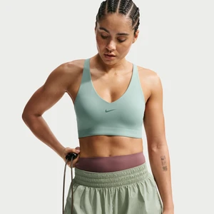 Damski stanik sportowy Nike Universa z wkładkami i średnim wsparciem - Zieleń