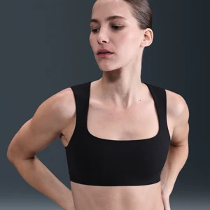 Damski stanik sportowy z lekką podszewką zapewniający lekkie wsparcie Nike Zenvy - Czerń