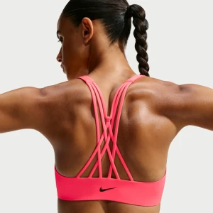 Damski stanik sportowy z lekkim wsparciem Nike Indy Strappy - Czerwony
