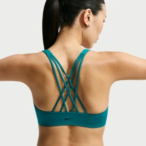 Damski stanik sportowy z lekkim wsparciem Nike Indy Strappy - Niebieski