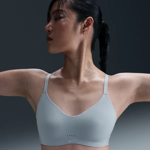 Zdjęcie produktu Damski stanik sportowy z wkładkami i możliwością zmiany stylizacji Nike Alate Minimalist - Niebieski