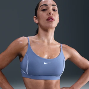 Damski stanik sportowy z wkładkami zapewniający lekkie wsparcie Nike One - Niebieski