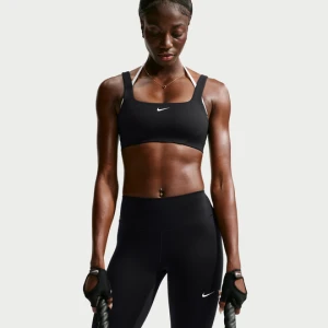 Damski stanik sportowy zapewniający lekkie wsparcie Nike One - Czerń