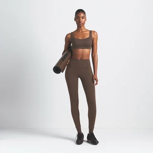 Damski stanik z dekoltem w kształcie litery U NikeSKIMS Matte - Brązowy