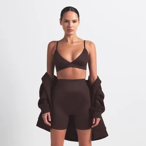 Damski stanik z trójkątnymi miseczkami NikeSKIMS Shine - Brązowy