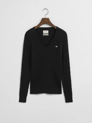 Damski sweter z dekoltem V GANT