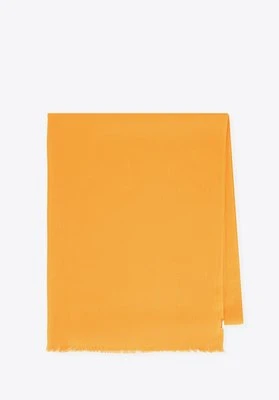 Damski szal elegancki z delikatnymi frędzlami miodowy Wittchen