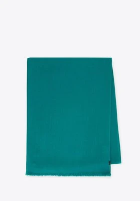 Damski szal elegancki z delikatnymi frędzlami morski Wittchen