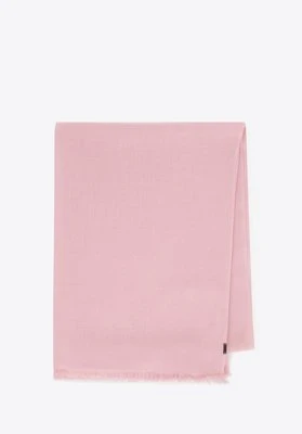 Damski szal elegancki z delikatnymi frędzlami pudrowy róż Wittchen