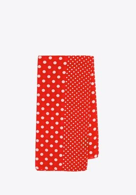 Damski szal w grochy i groszki czerwono - biały Wittchen